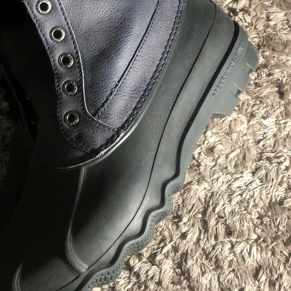 Men’s Sperry Duckbill Boots. Navy/black. Size 7M - Picture 3 of 7